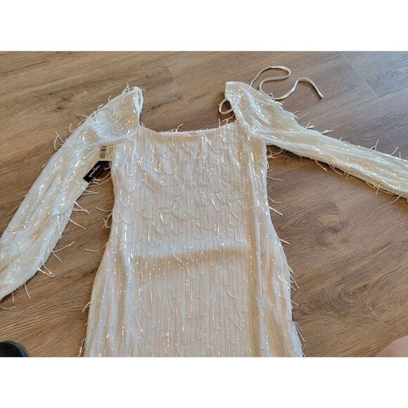 Dress formal bling large dance date night white nwt speechless cocktail - Picture 9 of 10